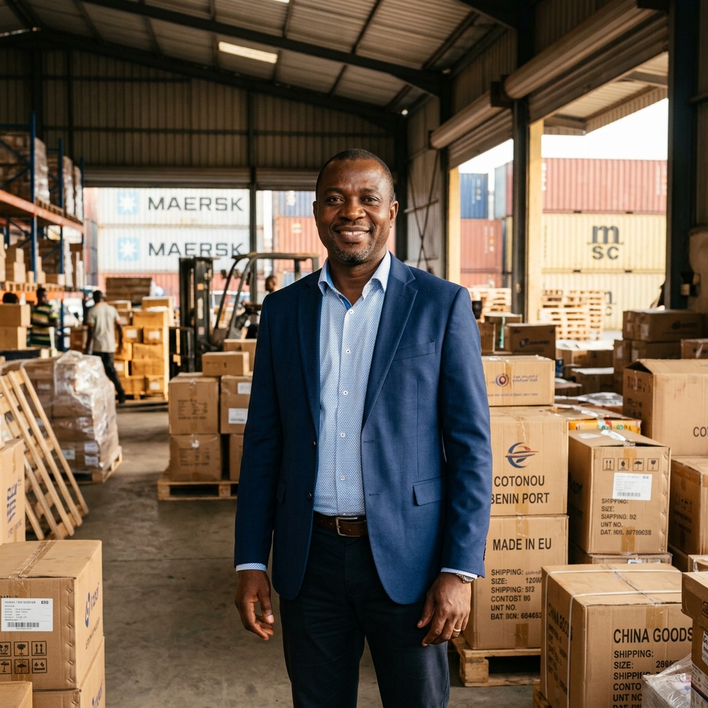 Importateur béninois satisfait — partenaire IFETOBI GROUP Cotonou